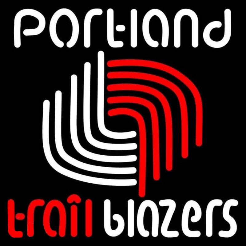 Custom Portland Trail Blazers Primary 1970 71 1989 90 Logo NBA Neon Sign Neon Sign USA