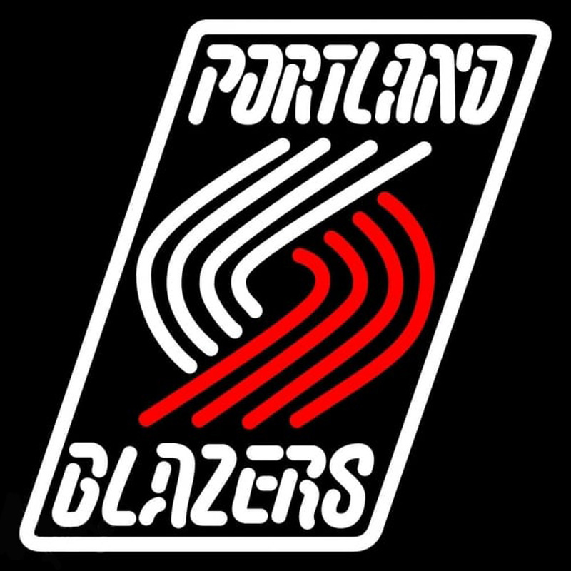 Custom Portland Trail Blazers Primary 2003 04 Logo NBA Neon Sign Neon Sign USA