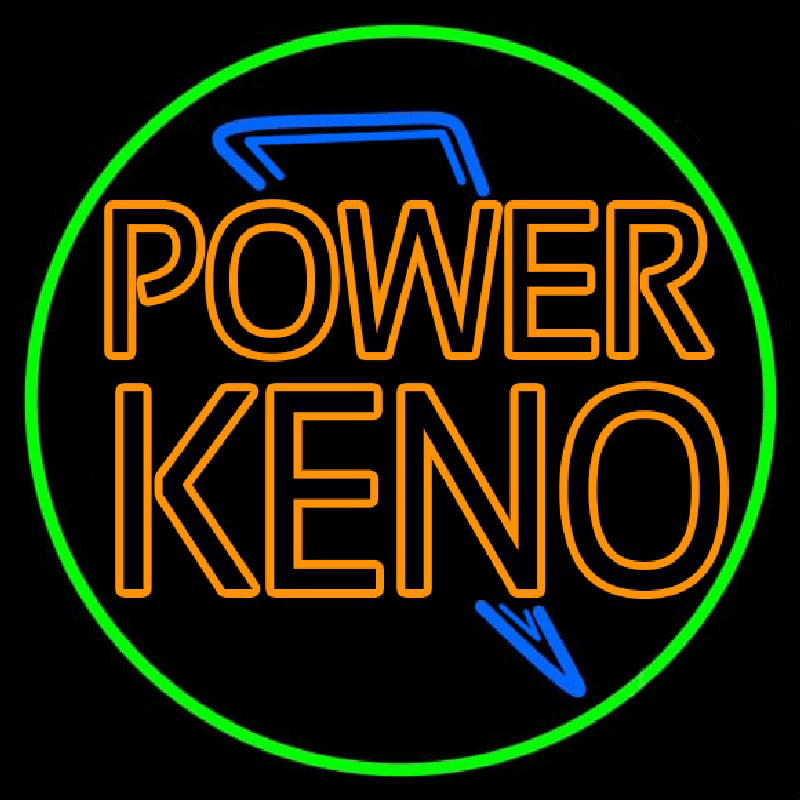 Custom Power Keno 1 Neon Sign USA