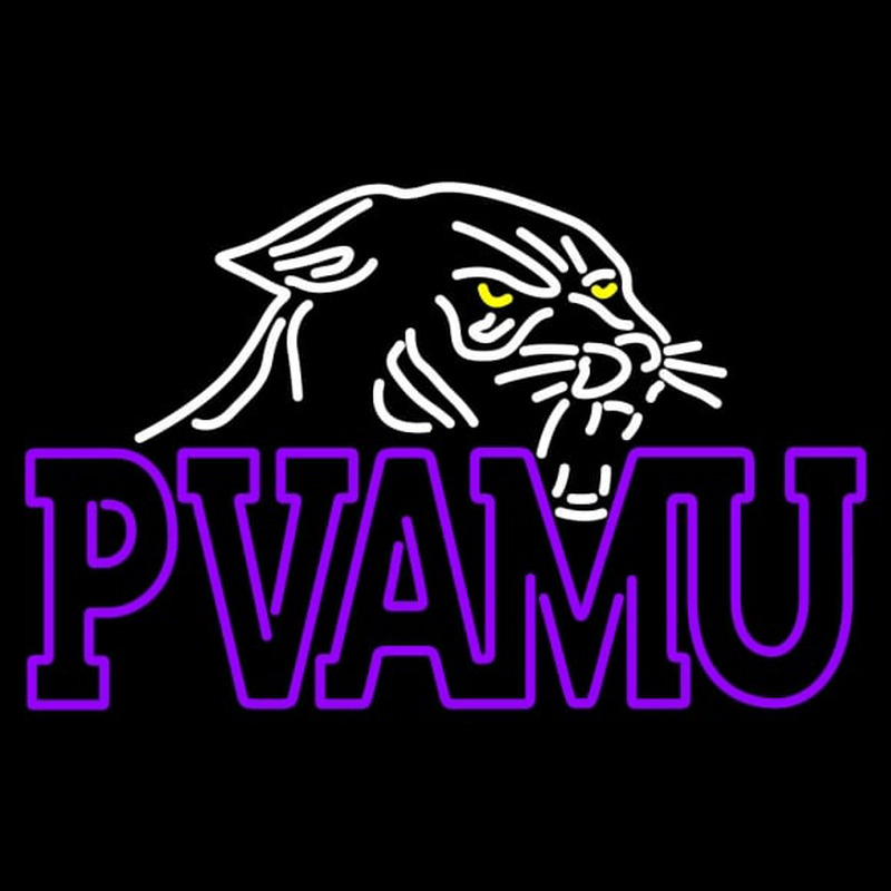 Custom Prairie View A And M Panthers Primary Pres Logo NCAA Neon Sign Neon Sign USA