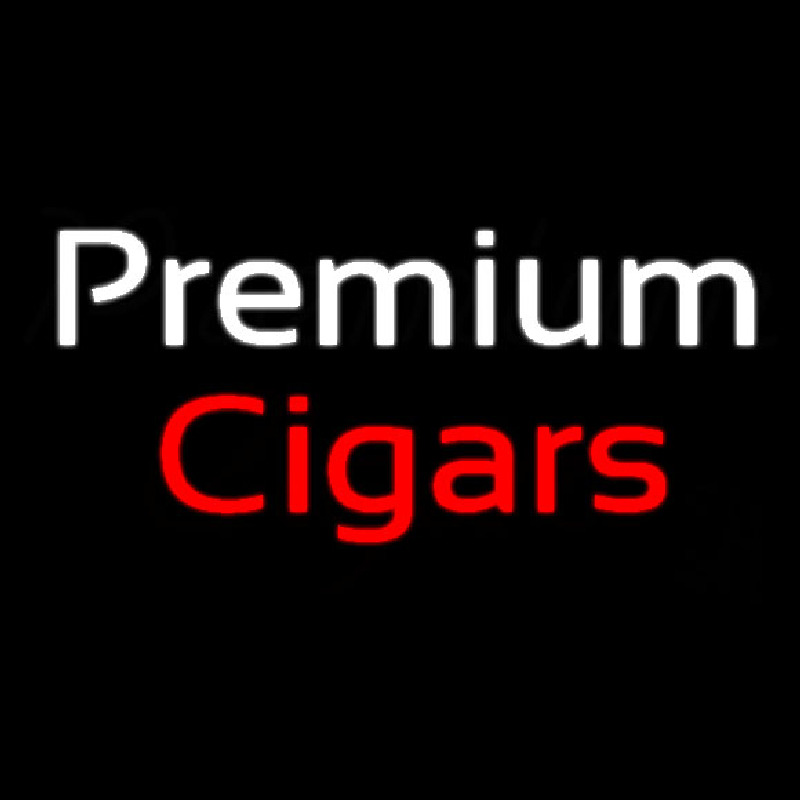Custom Premium Cigars Neon Sign USA
