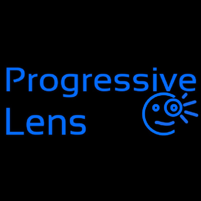 Custom Progressive Lens Neon Sign USA