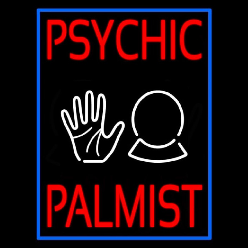 Custom Psychic Palmist Neon Sign USA