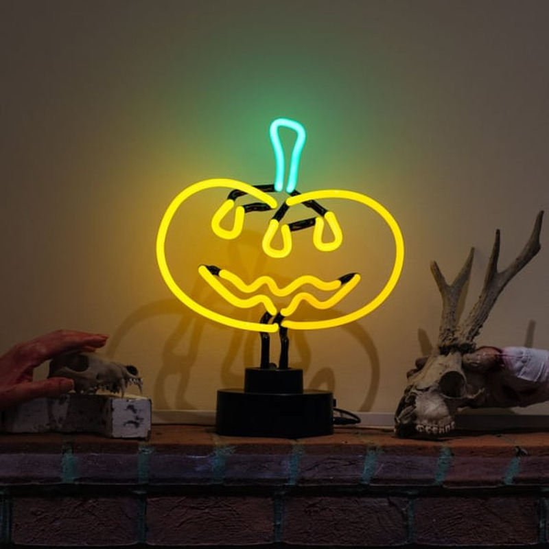 Custom Pumpkin Desktop Neon Sign