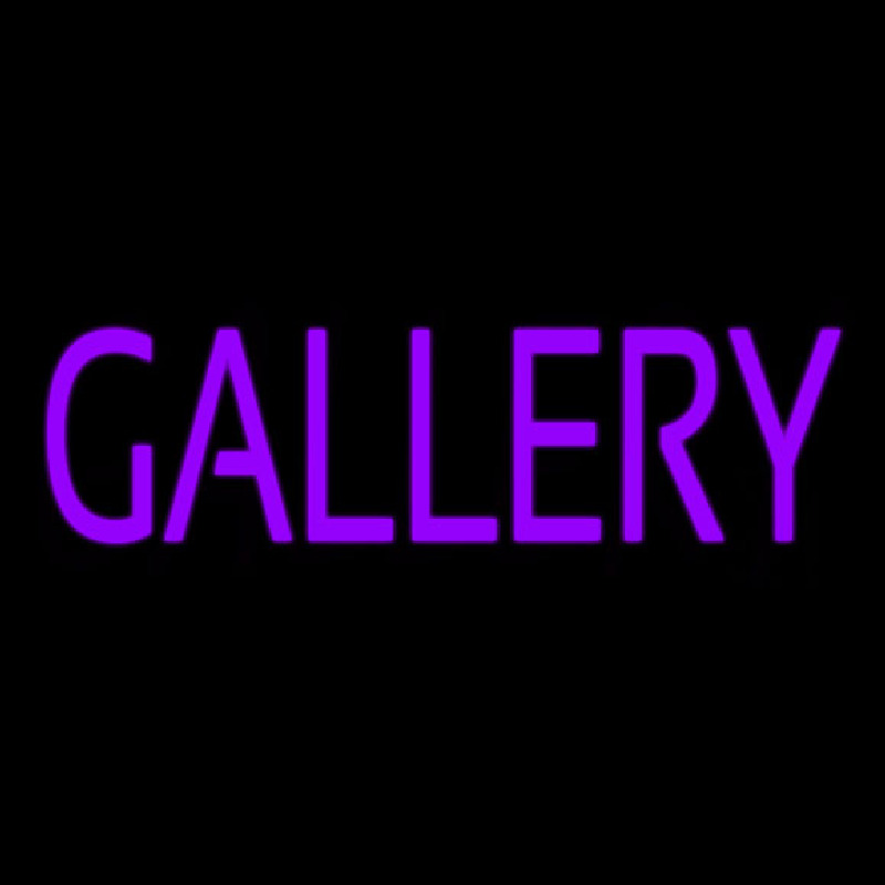 Custom Purle Gallery Neon Sign USA