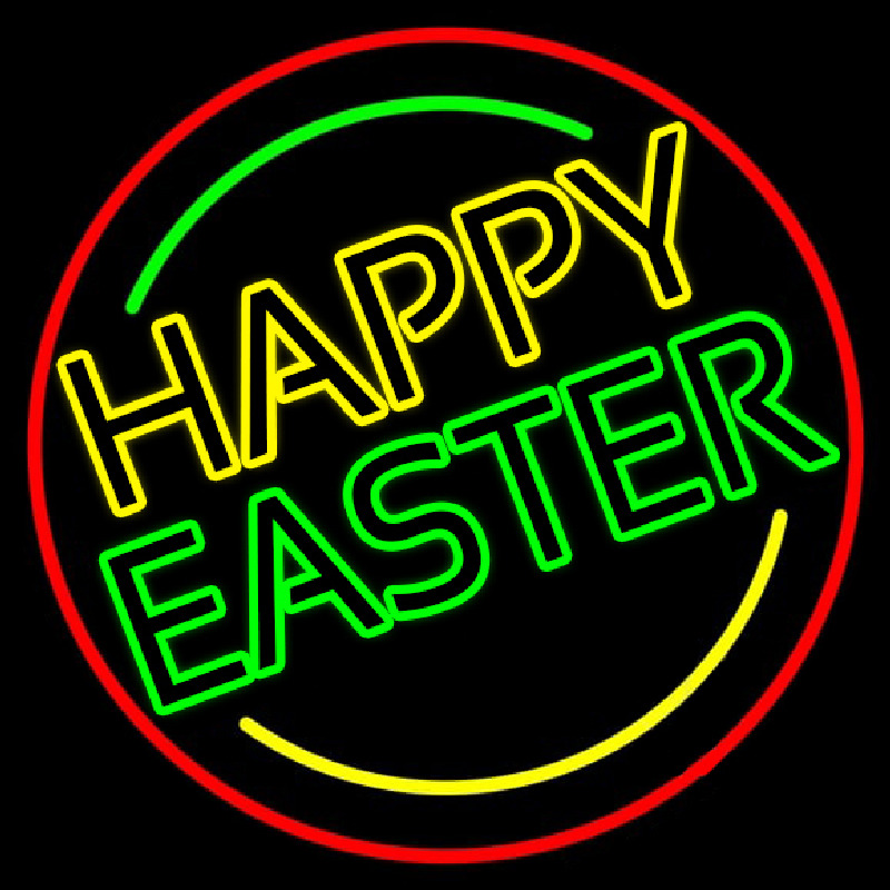 Custom Purple Happy Easter 1 Neon Sign USA