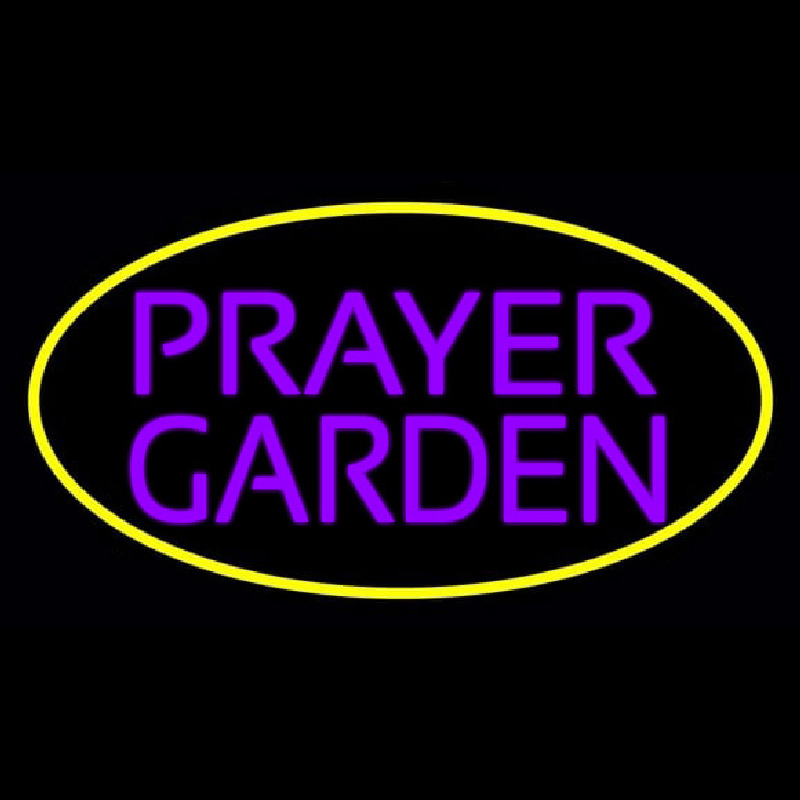Custom Purple Prayer Garden Neon Sign USA