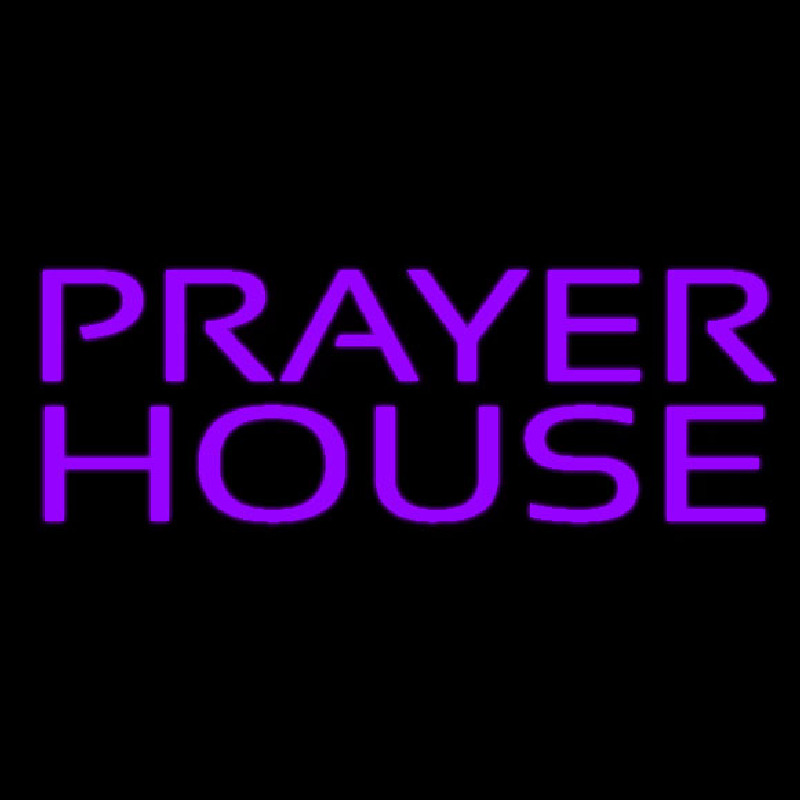 Custom Purple Prayer House Neon Sign USA