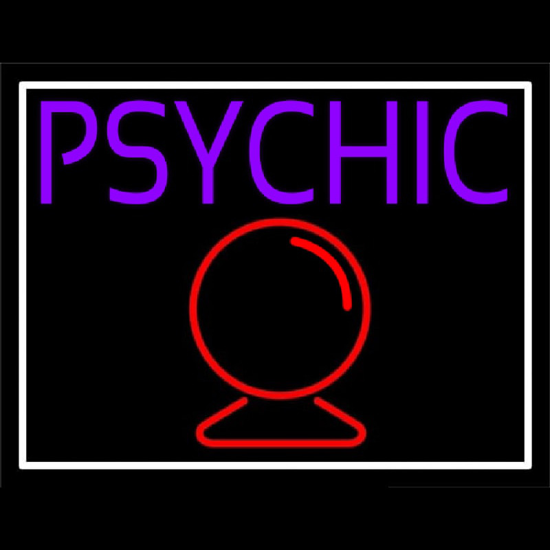 Custom Purple Psychic With Crystal Neon Sign USA