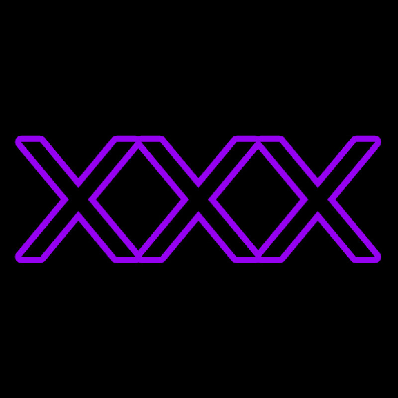 Custom Purple Xxx Neon Sign USA