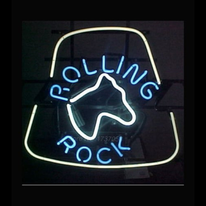 Custom RARE ROLLING ROCK Neon Sign USA