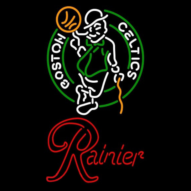 Custom Rainier Boston Celtics NBA Beer Sign Neon Sign USA