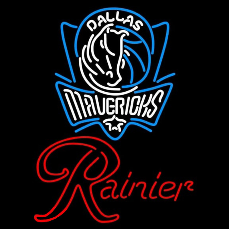 Custom Rainier Dallas Mavericks NBA Beer Sign Neon Sign USA