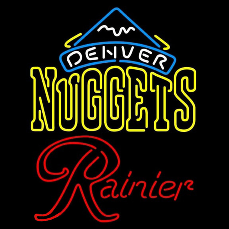 Custom Rainier Denver Nuggets NBA Beer Sign Neon Sign USA