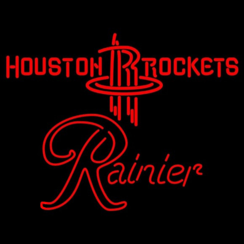 Custom Rainier Houston Rockets NBA Beer Sign Neon Sign USA