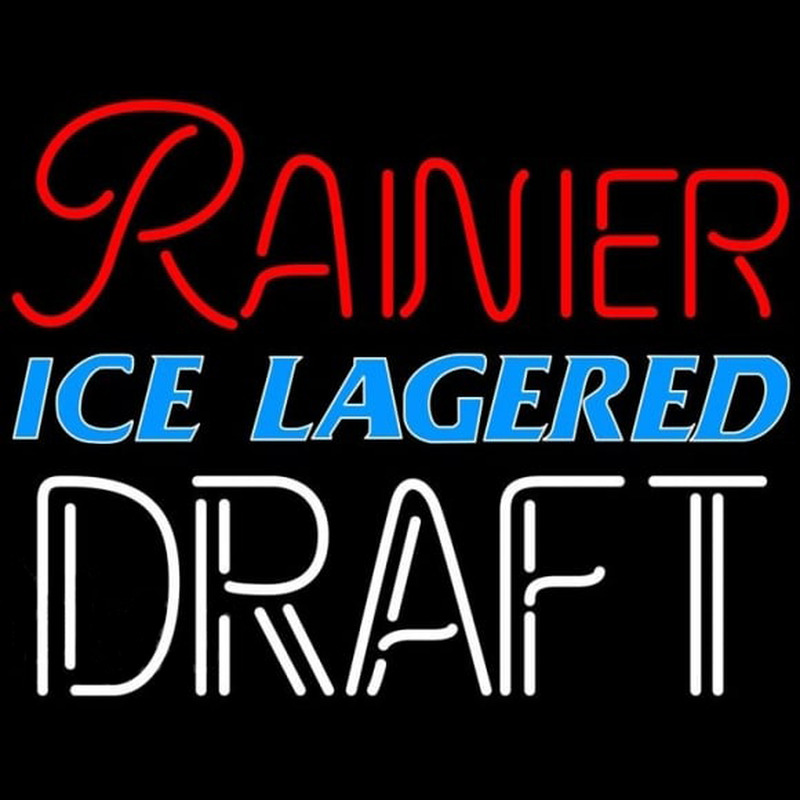 Custom Rainier Ice Lagered Draft Beer Sign Neon Sign USA