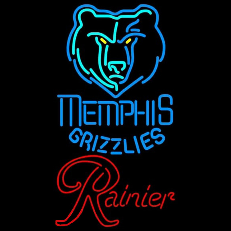 Custom Rainier Memphis Grizzlies NBA Beer Sign Neon Sign USA