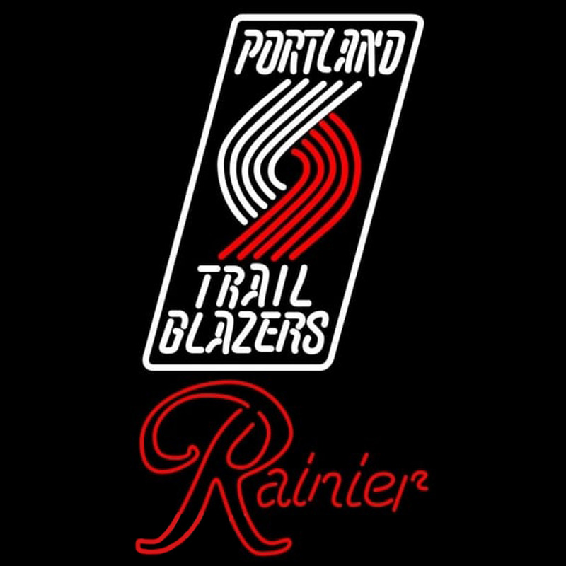 Custom Rainier Portland Trail Blazers NBA Beer Sign Neon Sign USA