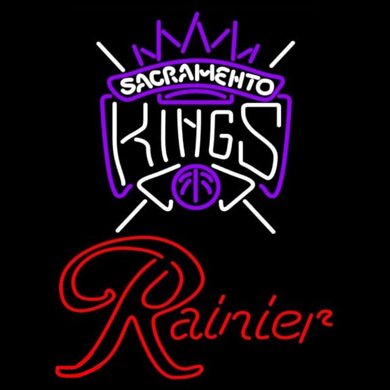 Custom Rainier Sacramento Kings NBA Beer Sign Neon Sign USA
