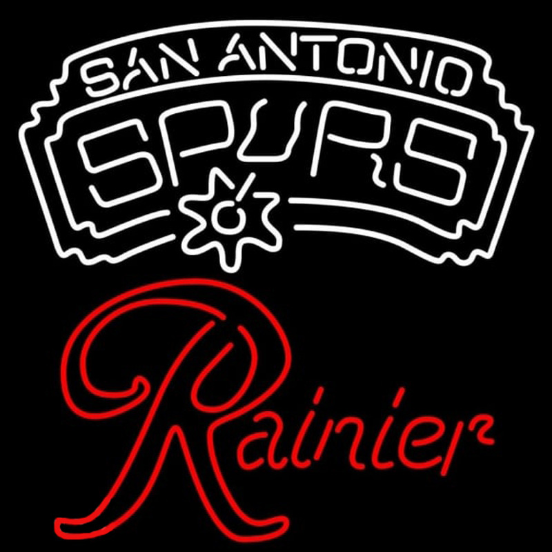 Custom Rainier San Antonio Spurs NBA Beer Sign Neon Sign USA