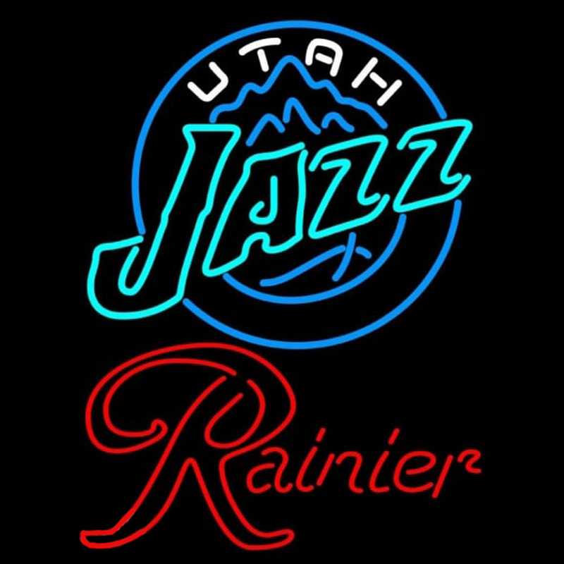Custom Rainier Utah Jazz NBA Beer Sign Neon Sign USA