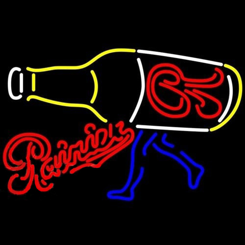 Custom Rainier Walking R Bottle Beer Sign Neon Sign USA