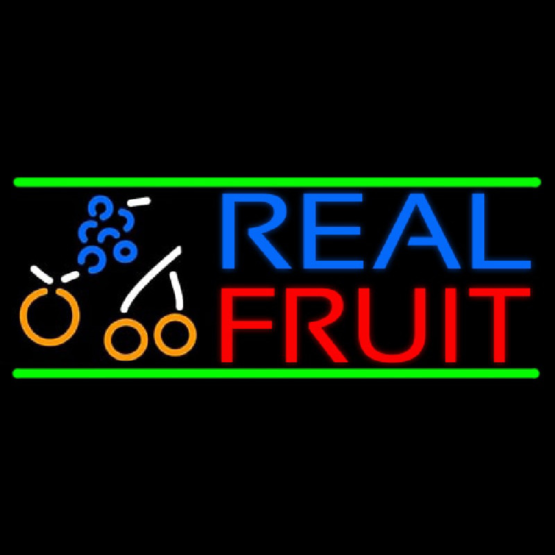 Custom Real Fruit Smoothies Neon Sign USA