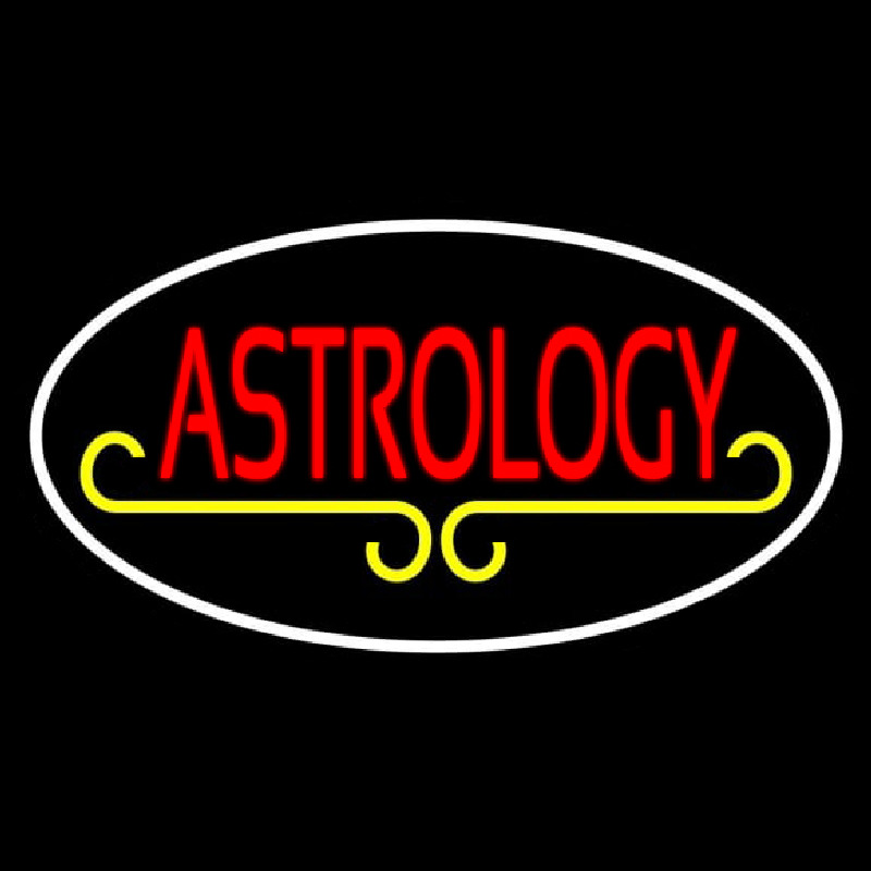 Custom Red Astrology White Border Neon Sign USA