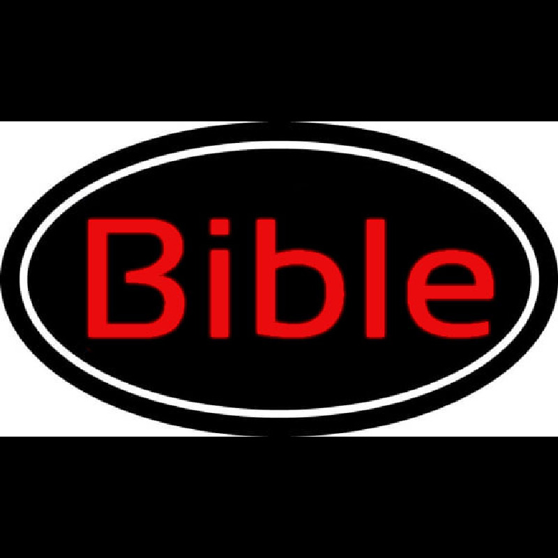 Custom Red Bible With Border Neon Sign USA