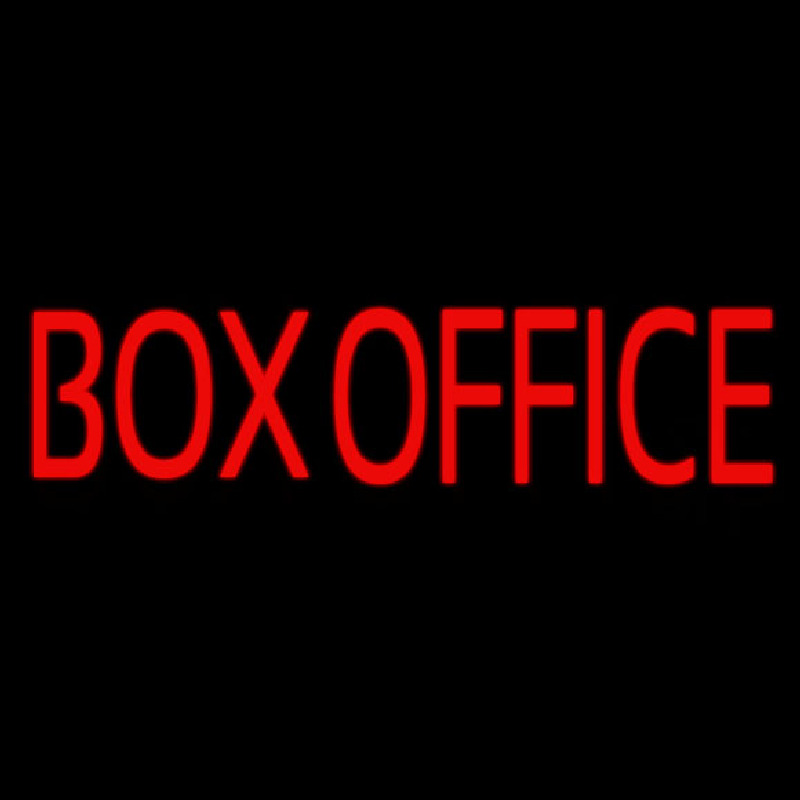 Custom Red Box Office Block Neon Sign USA