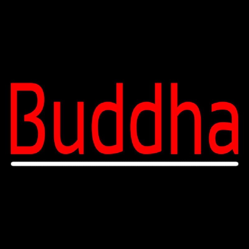 Custom Red Buddha With Line Neon Sign USA