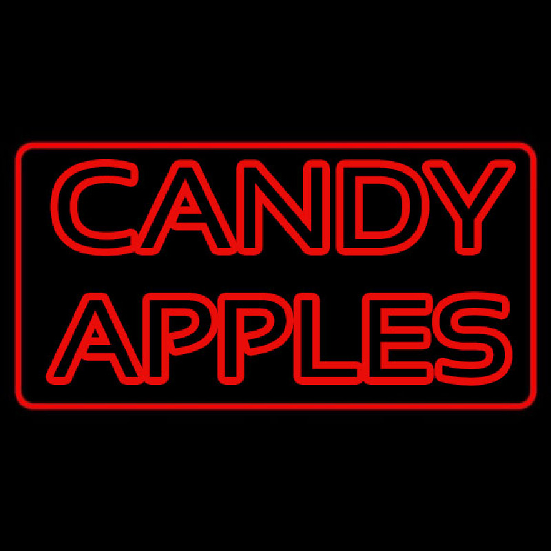 Custom Red Candy Apples Neon Sign USA