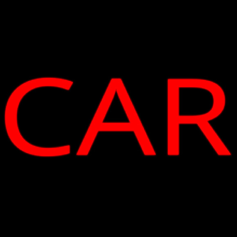 Custom Red Car Block Neon Sign USA