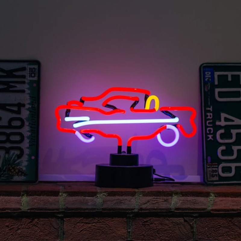 Custom Red Car Desktop Neon Sign