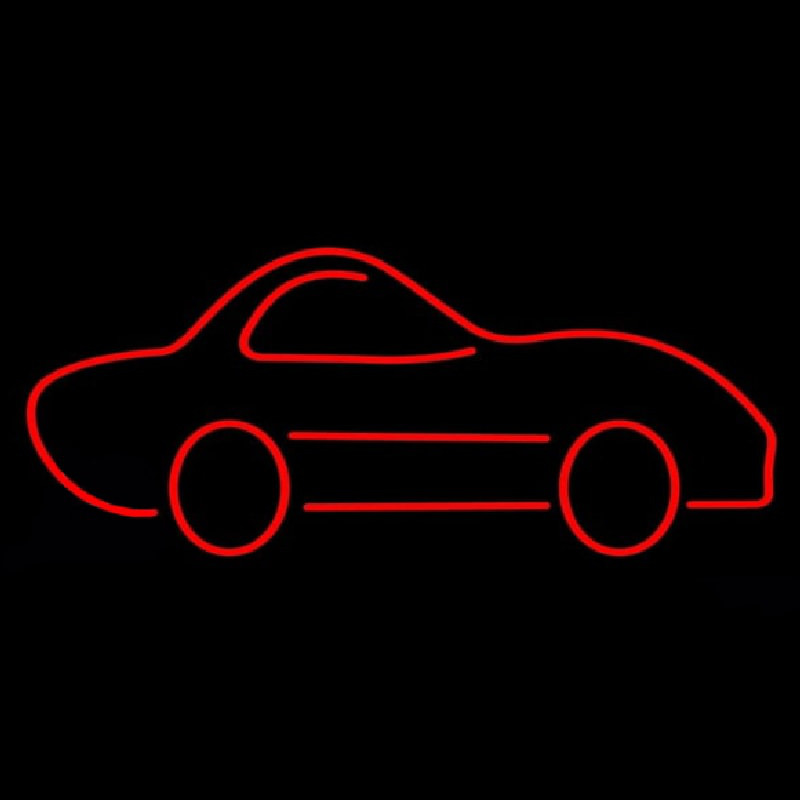 Custom Red Car Logo Neon Sign USA