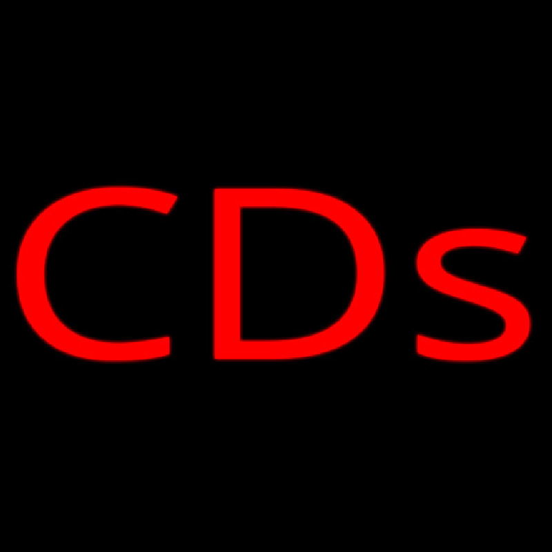 Custom Red Cds Neon Sign USA