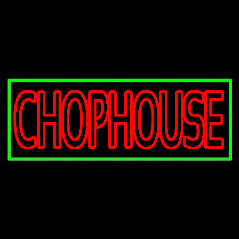 Custom Red Chophouse Neon Sign USA