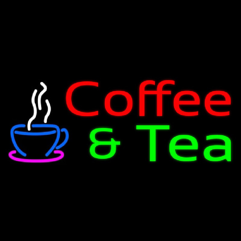 Custom Red Coffee And Green Tea Neon Sign USA