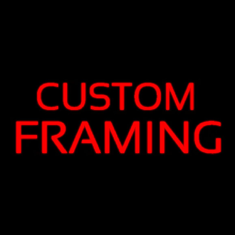 Custom Red Custom Framing Neon Sign USA