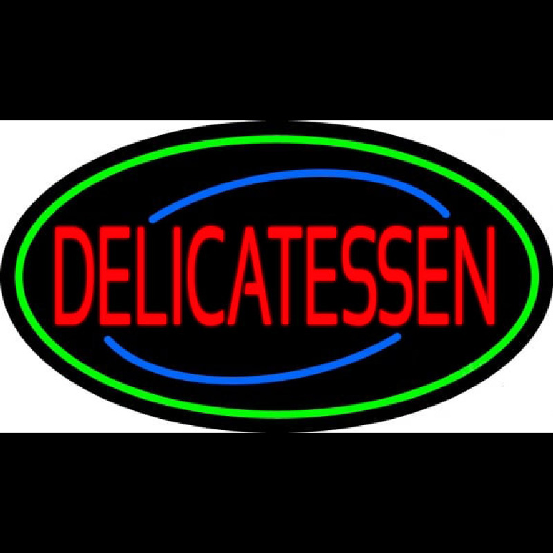 Custom Red Delicatessen Neon Sign USA