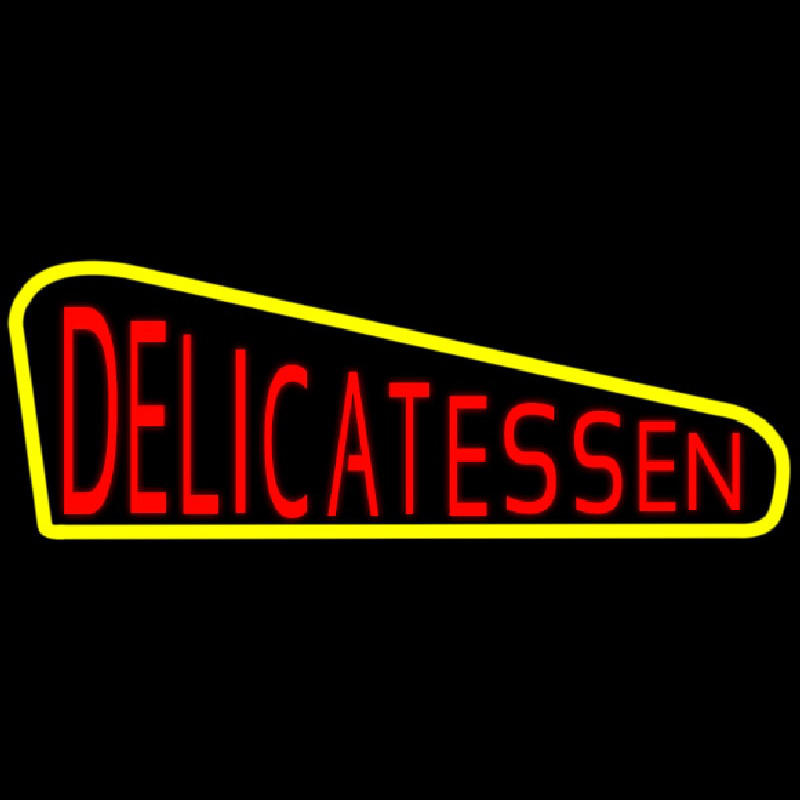 Custom Red Delicatessen Neon Sign USA