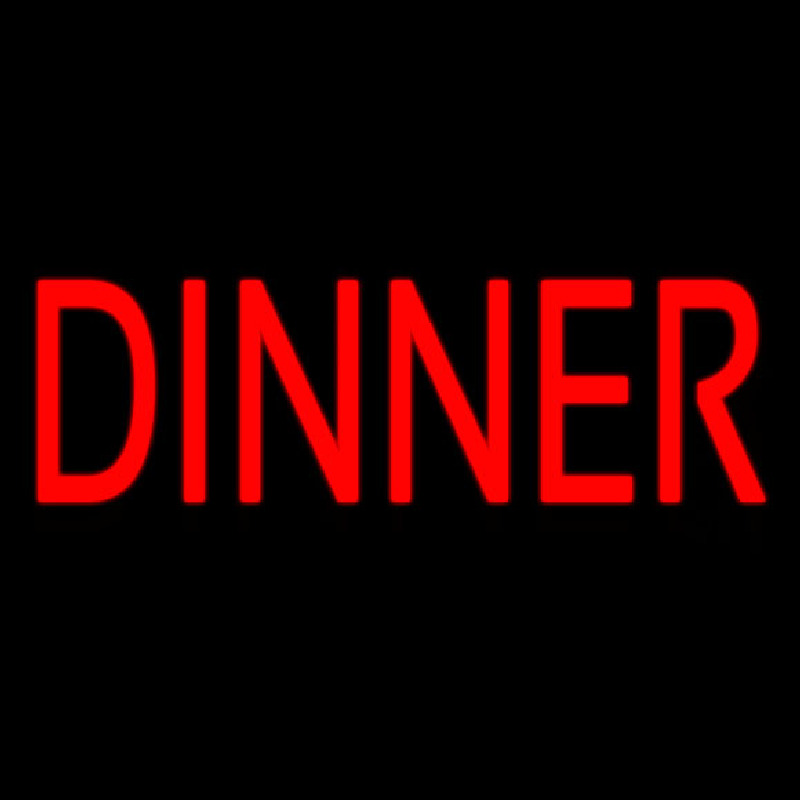 Custom Red Dinner Neon Sign USA