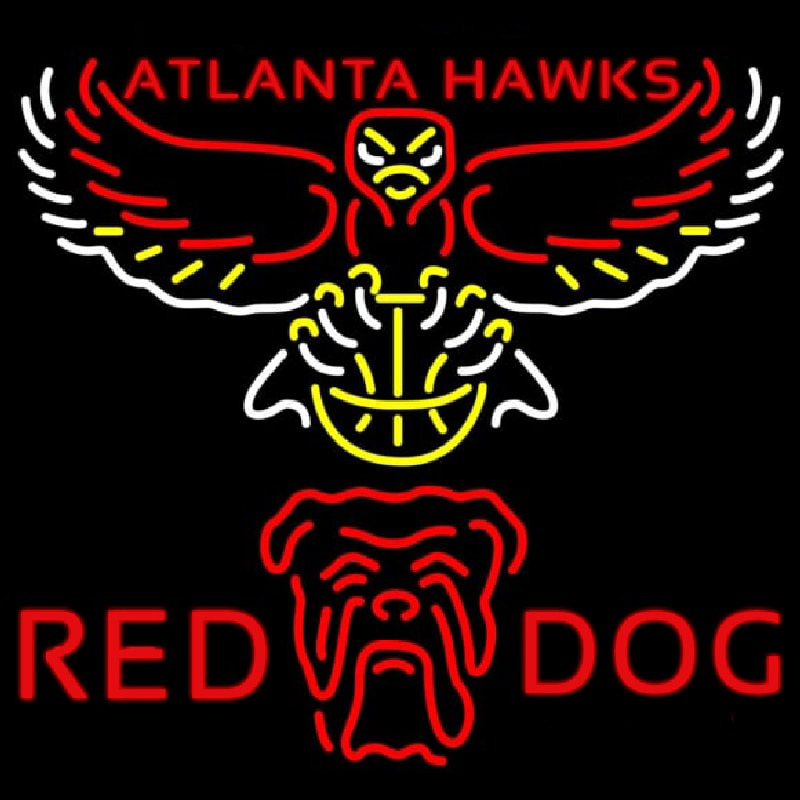 Custom Red Dog Atlanta Hawks NBA Neon Beer Sign Neon Sign USA