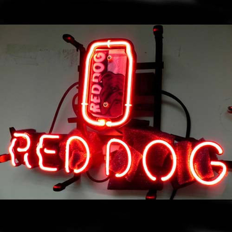 Custom Red Dog Neon Sign USA
