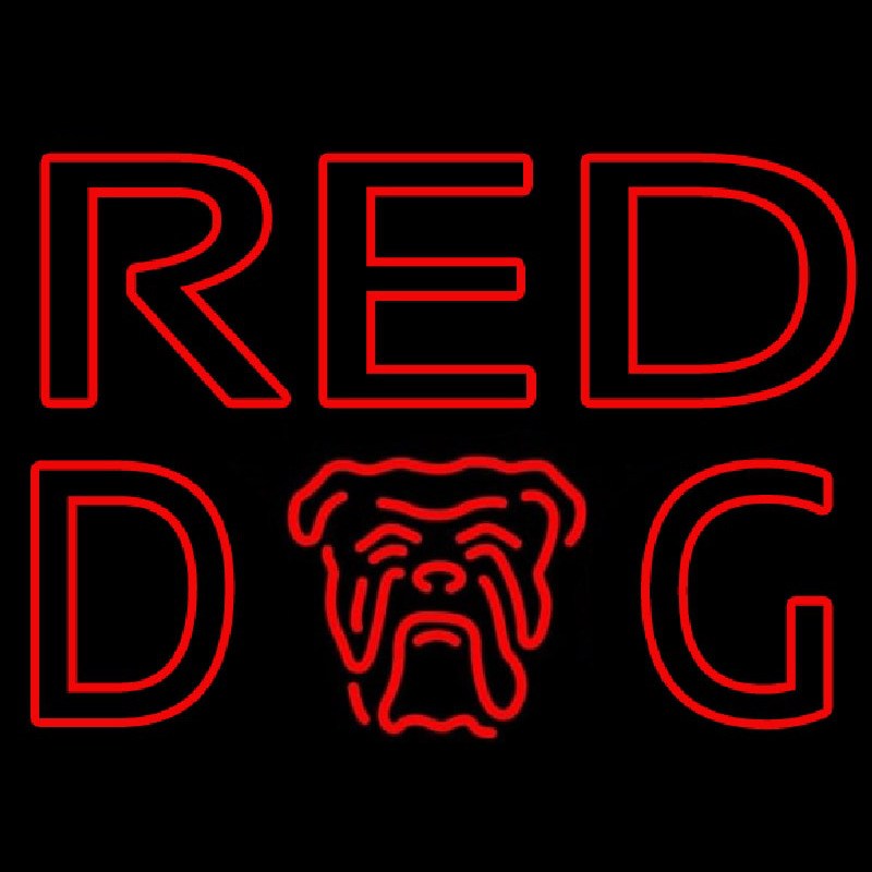 Custom Red Dog Beer Sign Neon Sign USA