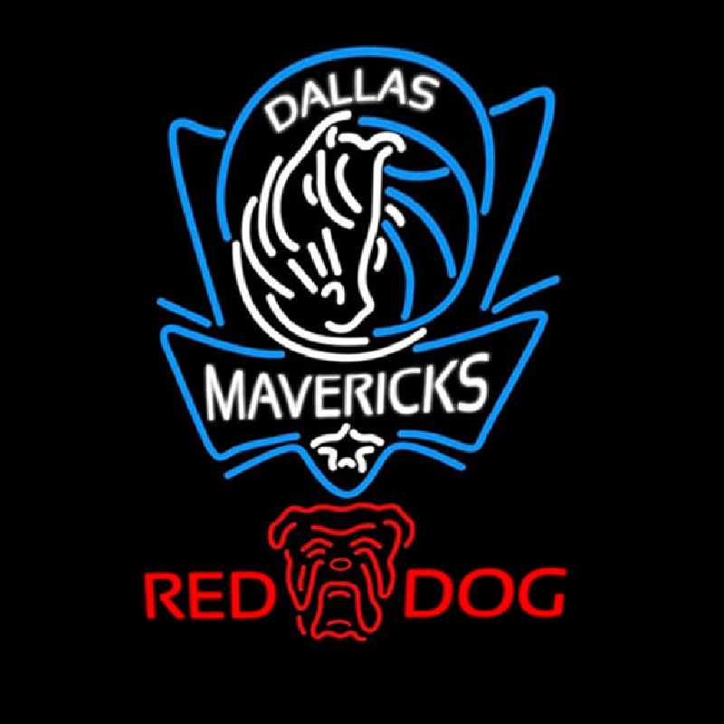 Custom Red Dog Dallas Mavericks NBA Beer Sign Neon Sign USA