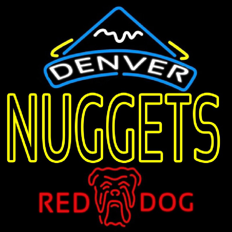 Custom Red Dog Denver Nuggets NBA Beer Sign Neon Sign USA
