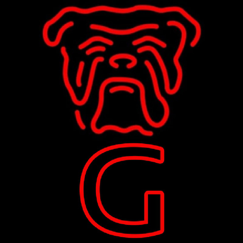 Custom Red Dog Face Vertical Beer Sign Neon Sign USA