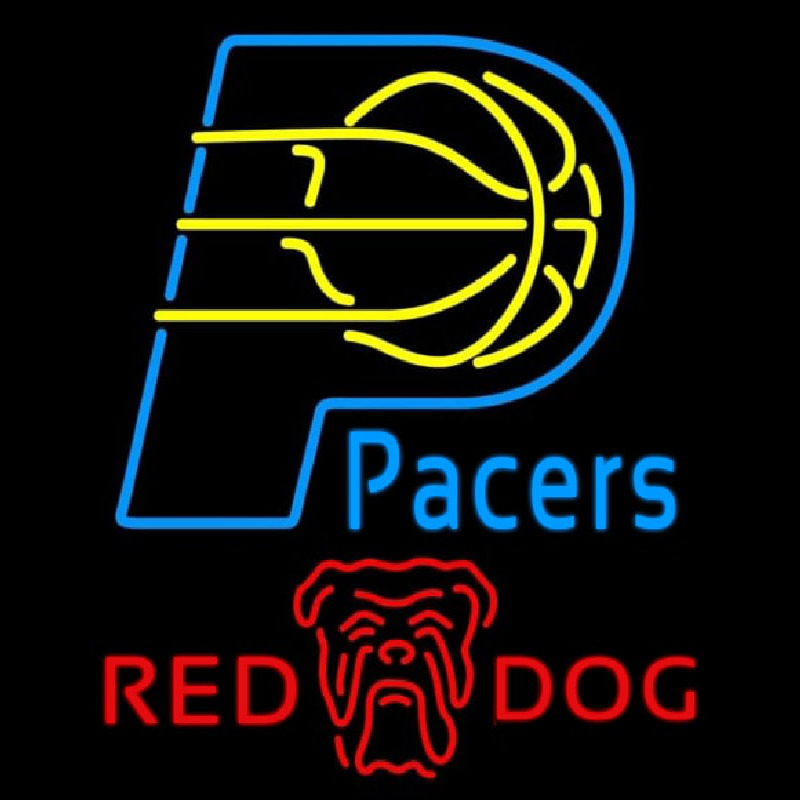 Custom Red Dog Indiana Pacers NBA Beer Sign Neon Sign USA