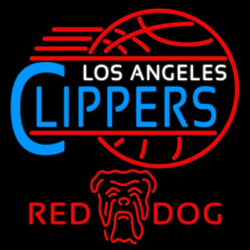 Custom Red Dog Los Angeles Clippers NBA Beer Sign Neon Sign USA